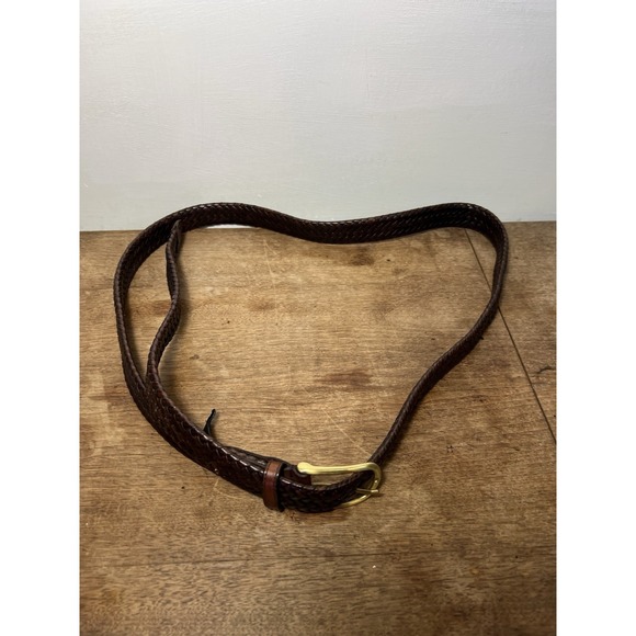 Vintage Perry Ellis Leather LONG 4.5ft-ish Belt Wraparound Boho Southwest Ranch - Picture 3 of 6